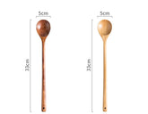 Extra-long wooden cooking spoon by WoodyKitchenware, ideal for stirring in deep pots and cooking tasks. Brown, sturdy, and natural.