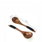 Set of three brown wooden spoons with tie wires from WoodyKitchenware, crafted by WoodyKitchenware for kitchen use.