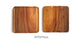 Rectangular wooden plate made of acacia wood from WoodyKitchenware, ideal for serving appetizers or main dishes.