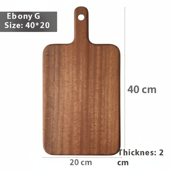 Solid wood vegetable cutting board by WoodyKitchenware with a big handle, durable, eco-friendly kitchen essential.