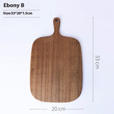 Solid wood vegetable cutting board by WoodyKitchenware, durable and eco-friendly kitchen essential with a large handle.