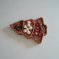 Walnut Christmas Tree compartment tray by WoodyKitchenware, elegant holiday serving platter with multiple sections for festive entertaining.