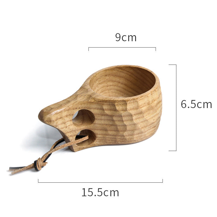 Hand-carved irregular vessel by WoodyKitchenware, The Sylvan Anomaly, 200ml wooden kitchenware with unique natural design.