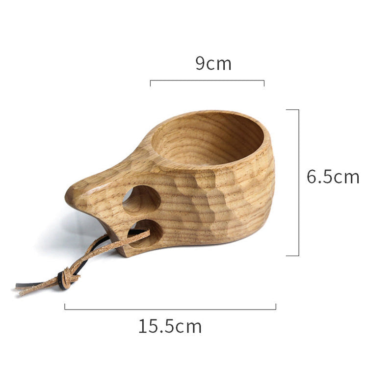 Hand-carved irregular vessel by WoodyKitchenware, The Sylvan Anomaly, 200ml wooden kitchenware with unique natural design.