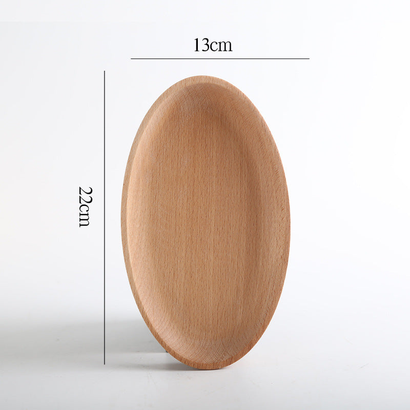 Wooden plate suit by WoodyKitchenware, featuring a set of natural wood plates with smooth, rounded edges and a polished finish.
