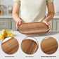 Large acacia wood tray by Woody&