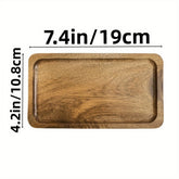 Rectangular Acacia wood tray by Woody&