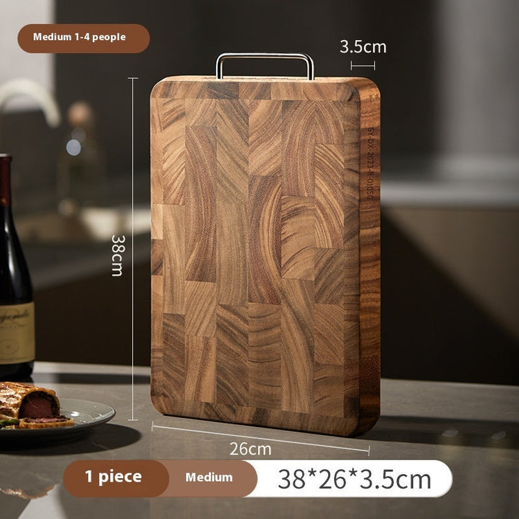Large double-sided wooden chopping board by WoodyKitchenware, featuring a sturdy dual-surface design for kitchen prep.
