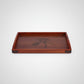 Rectangular wooden tea and coffee serving tray by WoodyKitchenware, featuring a solid wood design with handles for serving.