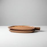 Leaf-shaped wooden plate from Woody&