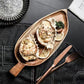 Leaf-shaped wooden plate from Woody&