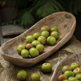 Vintage solid wood candy tray by WoodyKitchenware, rustic Paulownia serving tray with weathered finish and natural wood grain.