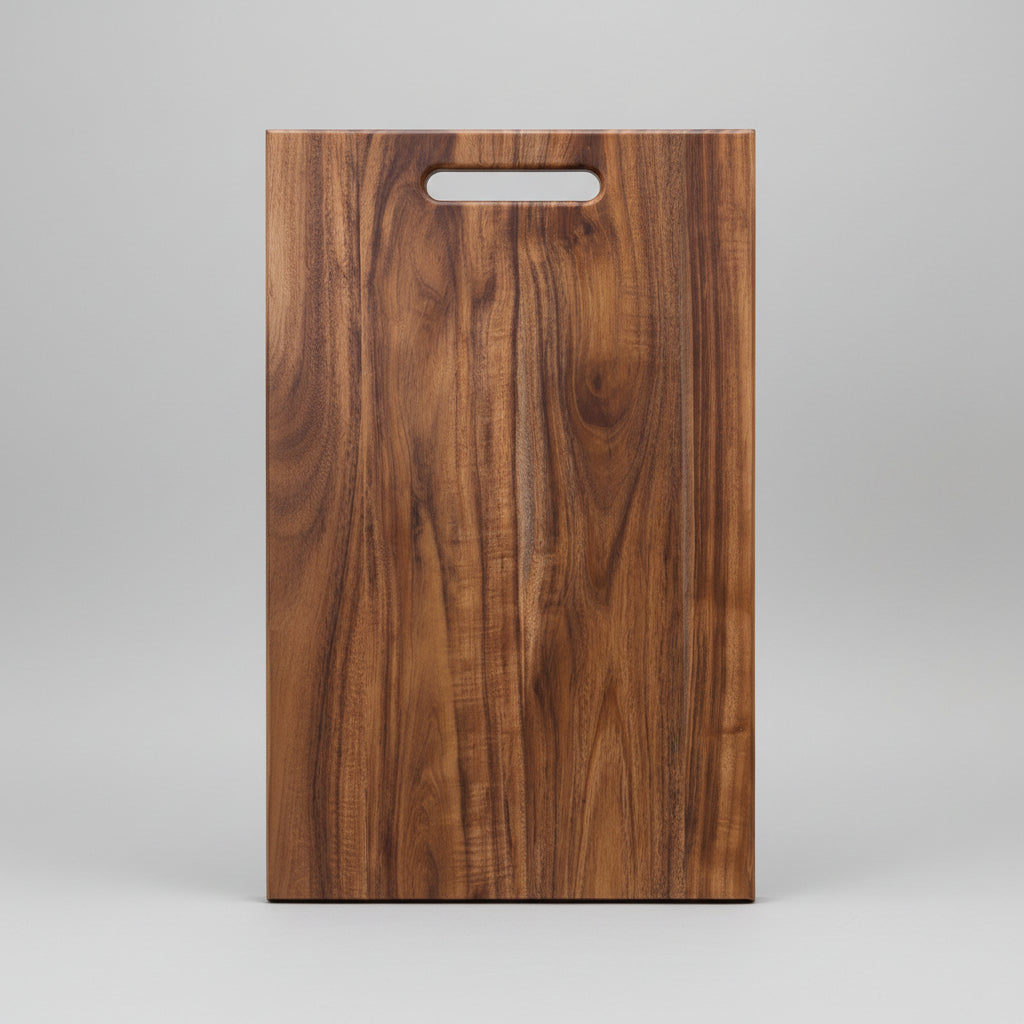 Square Acacia Chopping Board by Woody's Rituals, featuring solid timber design for steakhouse-style food preparation.