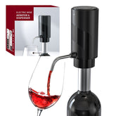 Electric wine aerator and decanter pump by WoodyKitchenware, featuring one-touch operation for effortless wine aeration.