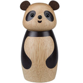 Cute panda wooden seasoning grinder by WoodyKitchenware with ceramic core and eco-friendly finish, featuring adorable animal design.