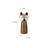 Cute panda wooden seasoning grinder by WoodyKitchenware with ceramic core and eco-friendly finish, featuring adorable animal designs.