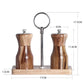 Manual pepper grinder by WoodyKitchenware featuring a solid timber body, designed for fresh-flavor seasoning.