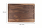 Round black walnut wood cutting board by WoodyKitchenware, perfect as a creative kitchen tray with natural wood grain details.
