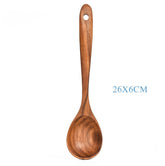 Wooden spoon, ladle, and rice colander from Woody&