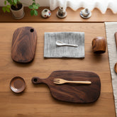 Black Walnut Chopping Board by WoodyKitchenware, showcasing smooth natural wood surface ideal for kitchen prep and presentation.