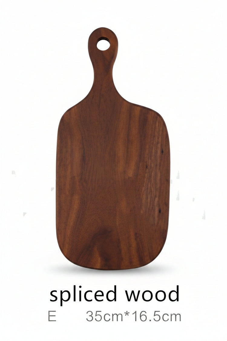 Black Walnut Chopping Board by WoodyKitchenware, showing a smooth, natural wood surface with rounded edges for kitchen prep.