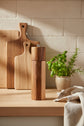 Cylindrical acacia wood pepper grinder with ceramic core from Woody&