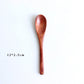 Six-piece set of eco-friendly wooden baby eating spoons by WoodyKitchenware, gentle and perfect for feeding infants.