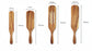 Set of WoodyKitchenware Acacia long-handled spatulas showing wooden mixing and cooking utensils with ergonomic handles.
