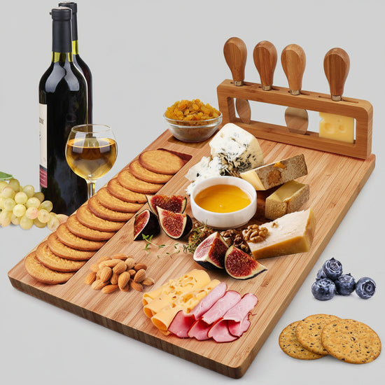 Square bamboo serving board by Woody&