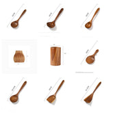 Wooden spatula by WoodyKitchenware, teak stir-fry sword made of solid timber for kitchen cooking and stir-frying.