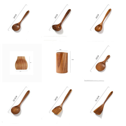 Wooden spatula by WoodyKitchenware, teak stir-fry sword made of solid timber for kitchen cooking and stir-frying.