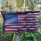 Wood pendant ornament by WoodyKitchenware, hand-carved in a 3D layered design for shelf or wall display.