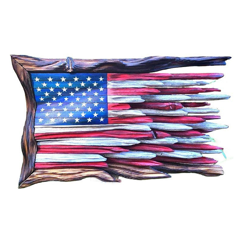 3D carved wood ornament by WoodyKitchenware, a decorative pendant piece with natural wood grain detail.