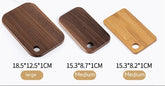 Large square walnut Japanese cutting board by WoodyKitchenware, professional-grade outdoor Japanese-style kitchen tool.