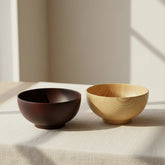Elegant Japanese Jujube wood bowl by WoodyKitchenware, ideal for rice, soup, and snacks, showcasing smooth polished wood finish.