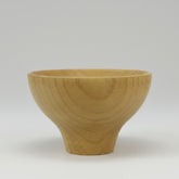 Elegant Japanese Jujube wood bowl from WoodyKitchenware, ideal for rice, soup, and snacks, showcasing smooth, polished finish.