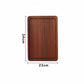 Rustic wooden steak and pizza board by WoodyKitchenware with a sauce trough, perfect for versatile dining and serving.