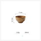 Retro Japanese-style wooden tableware from WoodyKitchenware, 13cm, showcasing natural wood grain and timeless elegance for dining.