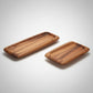 Small handcrafted log wooden tray dinner plate by WoodyKitchenware, natural wood finish, ideal for serving food with rustic charm.