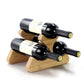 Bamboo wood wine rack and holder by WoodyKitchenware, showcasing a sleek, natural wooden wine storage display for bottles.