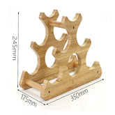 Bamboo wood wine rack and holder by WoodyKitchenware, showcasing a sturdy, natural wood storage display for wine bottles.