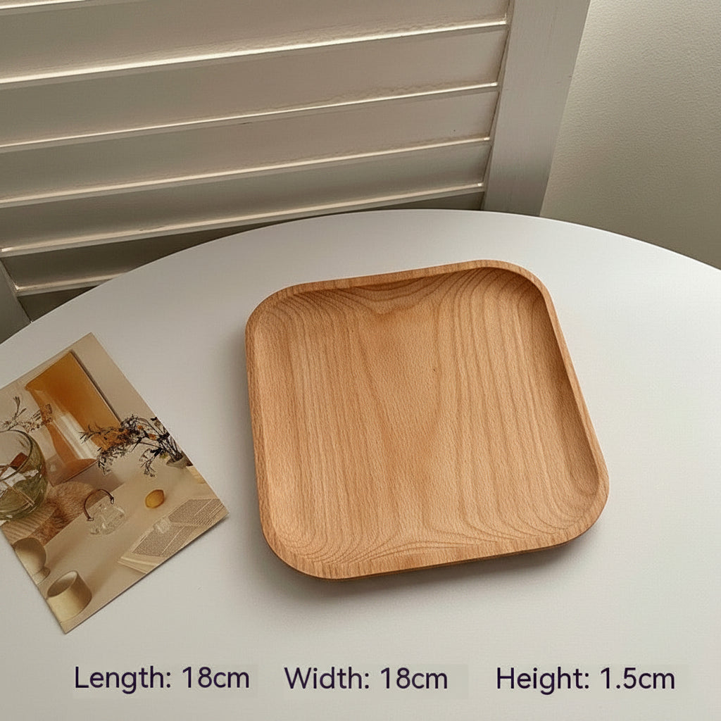 Minimalist round wooden trays from WoodyKitchenware, part of INS Wind Wooden Pallets collection by WoodyKitchenware.