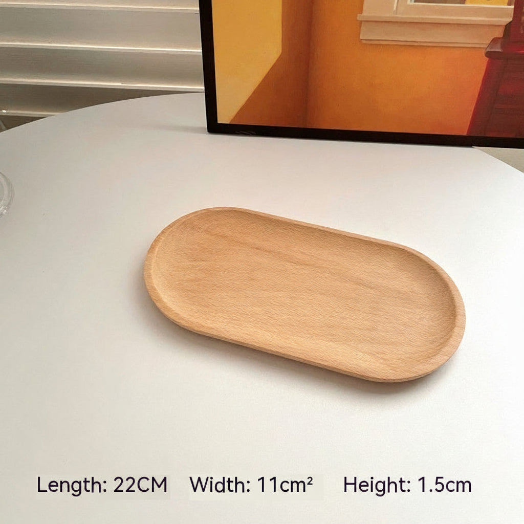 Round wooden trays from WoodyKitchenware by WoodyKitchenware, featuring minimalist design and natural wood finish.