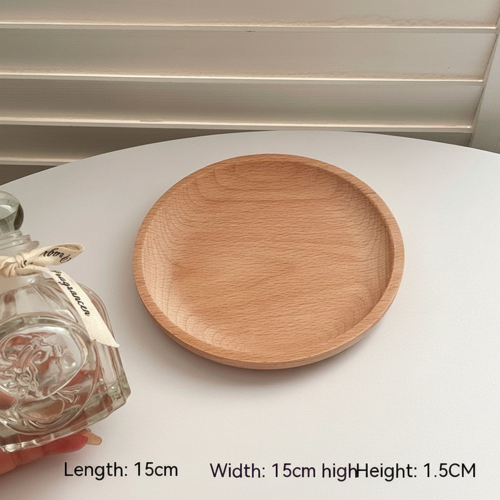 Wooden Pallets by WoodyKitchenware, minimalist round wooden trays from WoodyKitchenware, featuring natural wood grain and smooth finish.