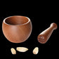 Traditional wooden garlic masher by WoodyKitchenware, Chinese-style kitchen tool with charming, efficient design for garlic crushing.