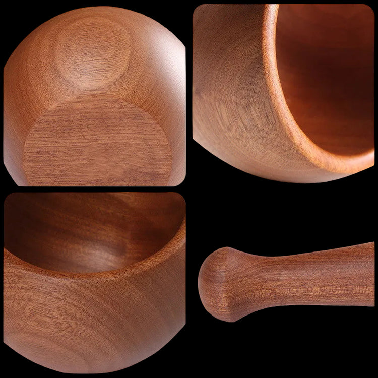 Traditional wooden garlic masher from Woody&