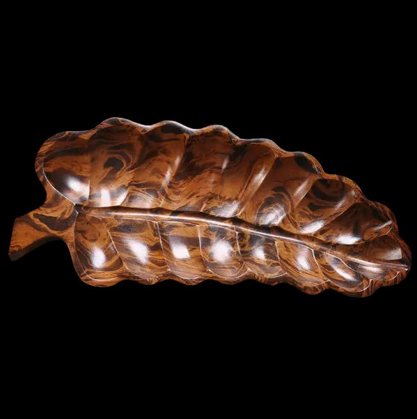 Solid wood dried fruit tray by Woody's Ritual, handmade wooden serving platter for dried fruits and snacks, natural wood finish.