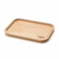 Handcrafted wooden dish tray shaped like a long fish with mushroom accents, perfect for coastal-style table decor by WoodyKitchenware.