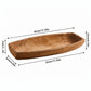 Solid wood boat-shaped tray by Woody&